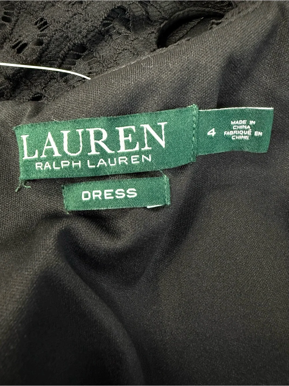 Lauren Ralph Lauren | Lace Sheath Cocktail Dress NWT Size 4 Classic LBD